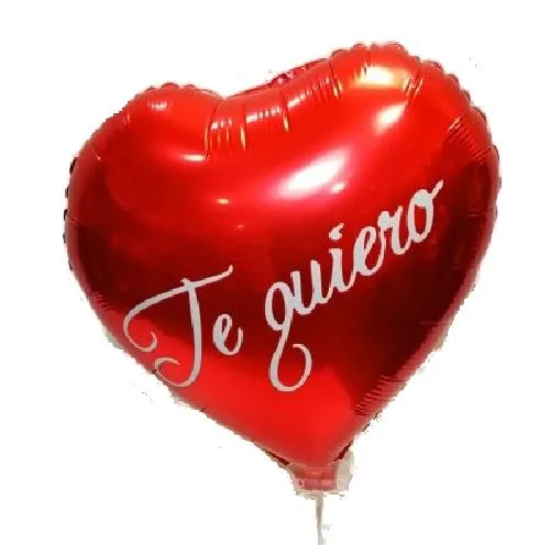 globo rojo Te Quiero grande de aire comprimido