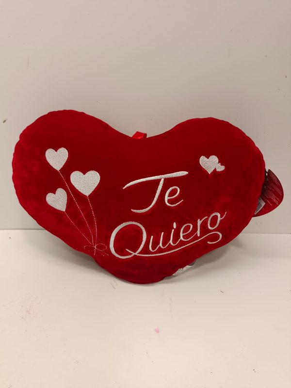 corazon rojo te quiero 37 cm aprox