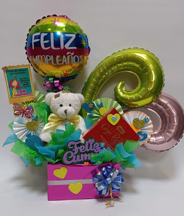 Caja feliz cumpleaños, deseo